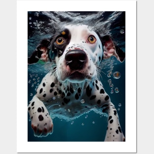 Dogs in Water #5 Posters and Art